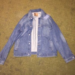 DENIM DIESEL MEN'S BLUE JEAN JACKET SIZE S 100% CO